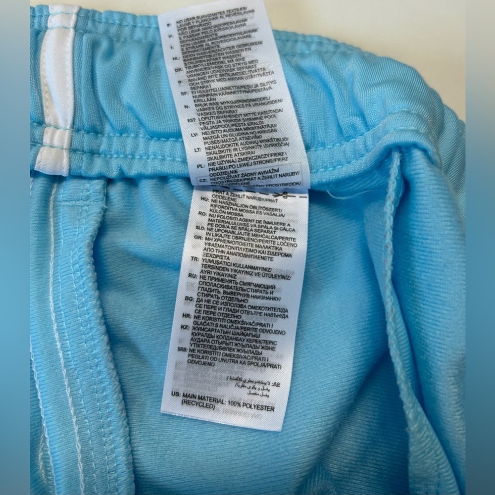 NWOT ADIDAS TRACK PANTS. CAROLINA BLUE/WHITE STRIPES Sz. 2X - Picture 5 of 9